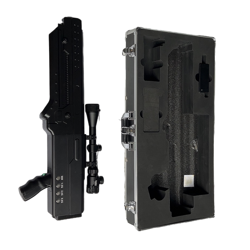  崇川手持便携式枪型低空防御反制四通道A型